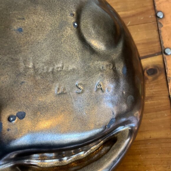 Vintage Lr Hayden Lewis Midcentury Handmade USA Coin Antique Key Ashtray - Picture 13 of 15